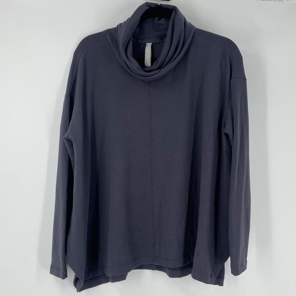 Athleta Tops - Athleta Gray Cowl Neck Top Sweatshirt Womens Small